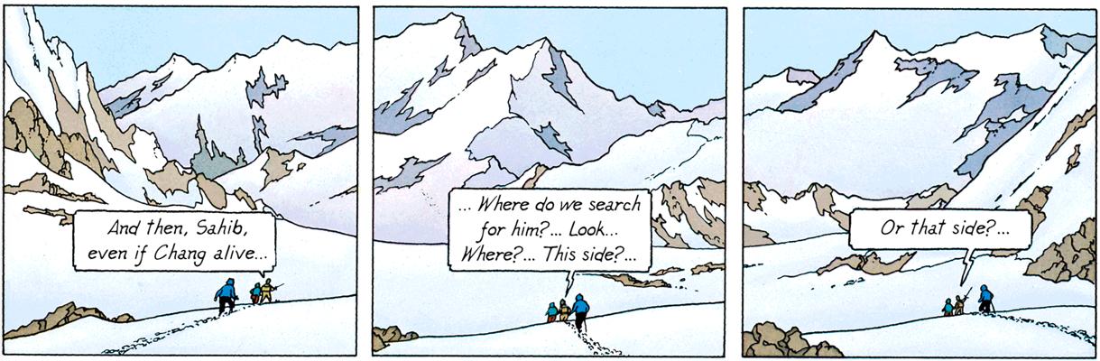 Tintin au Tibet, dans l'Himalaya